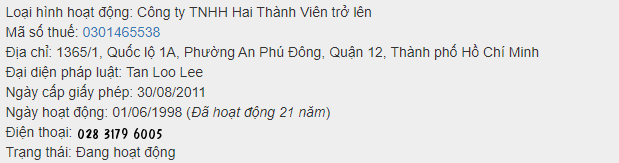 viec lam cong ty lien doanh vinh hung