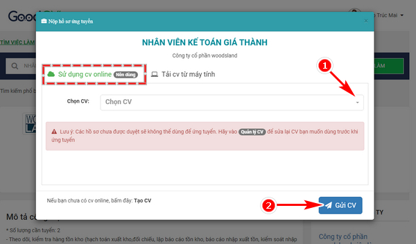 Ung tuyen nhanh cong viec tren Joboko\