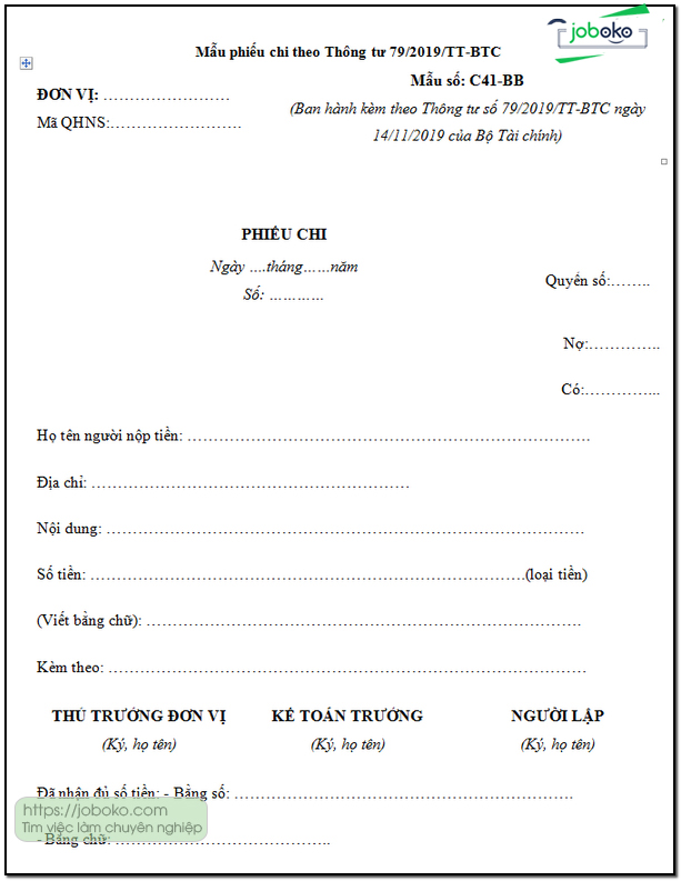 tai mau phieu chi