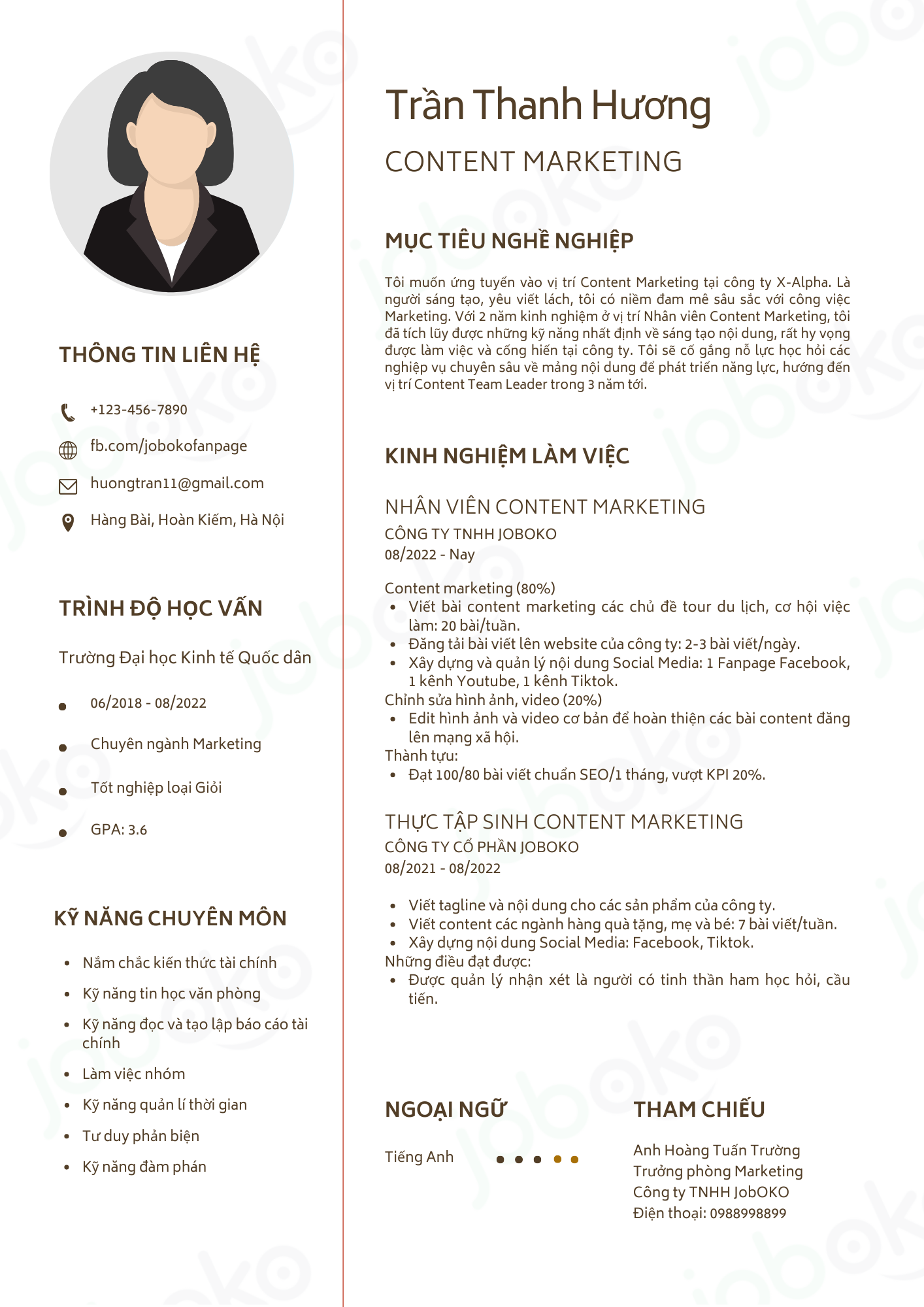 cv marketing 1