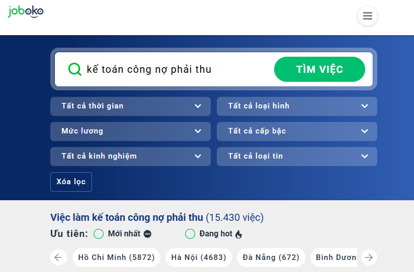 viec lam ke toan cong no