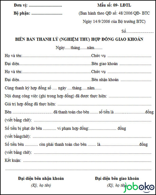 mau bien ban thanh ly hop dong giao khoan 2