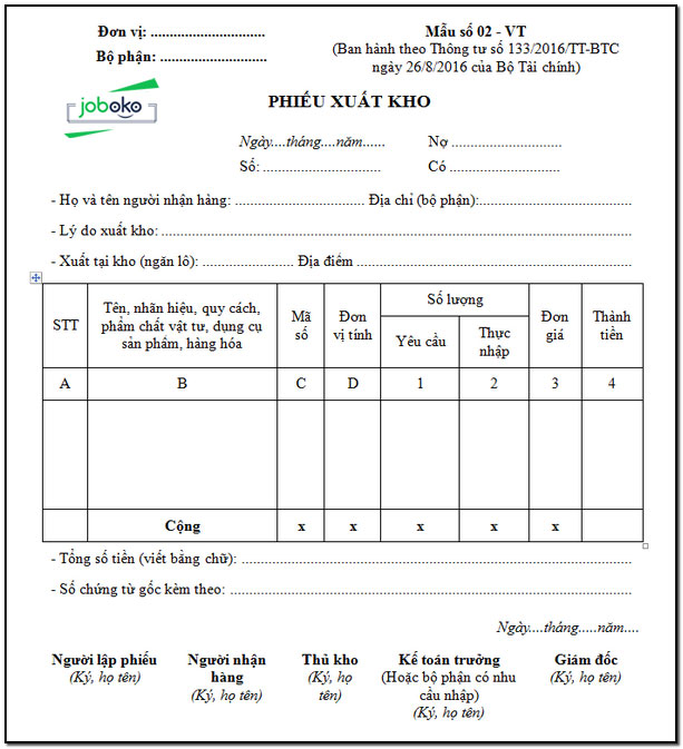 mau phieu xuat kho 2