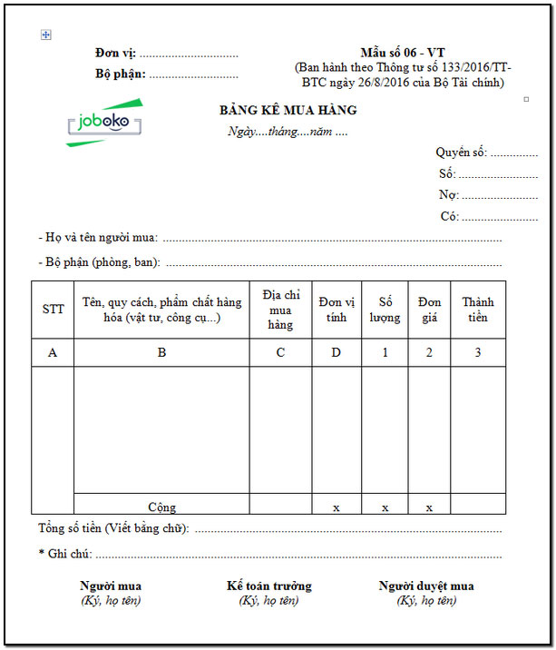 mau bang ke mua hang 2