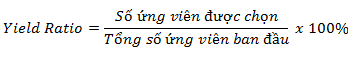 Yield ratio la gi Cach tinh Yield ratio trong tuyen dung
