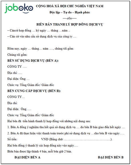 mau bien ban thanh ly hop dong chuan 2020