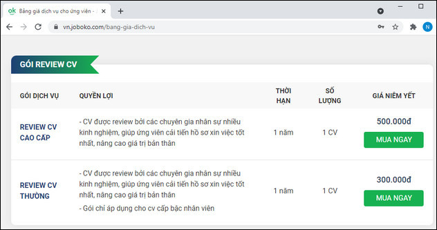 cach nang cap tai khoan ung vien joboko 5