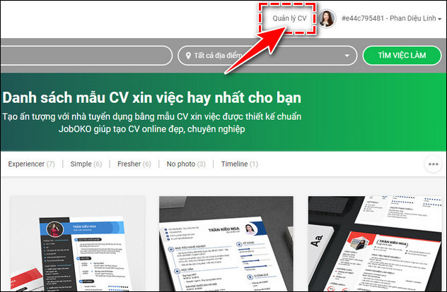 cach tao cv ung vien joboko 9