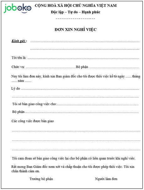 mau don xin nghi viec