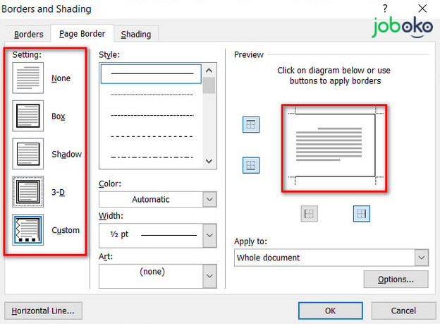 cach tao duong vien trong word 4