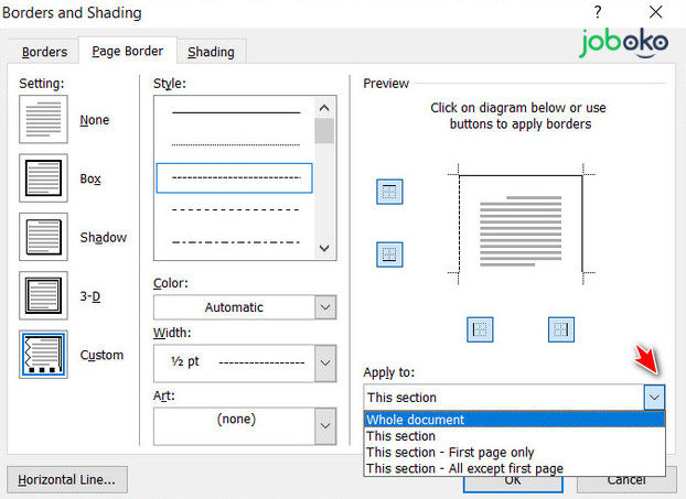 cach tao duong vien trong word 8