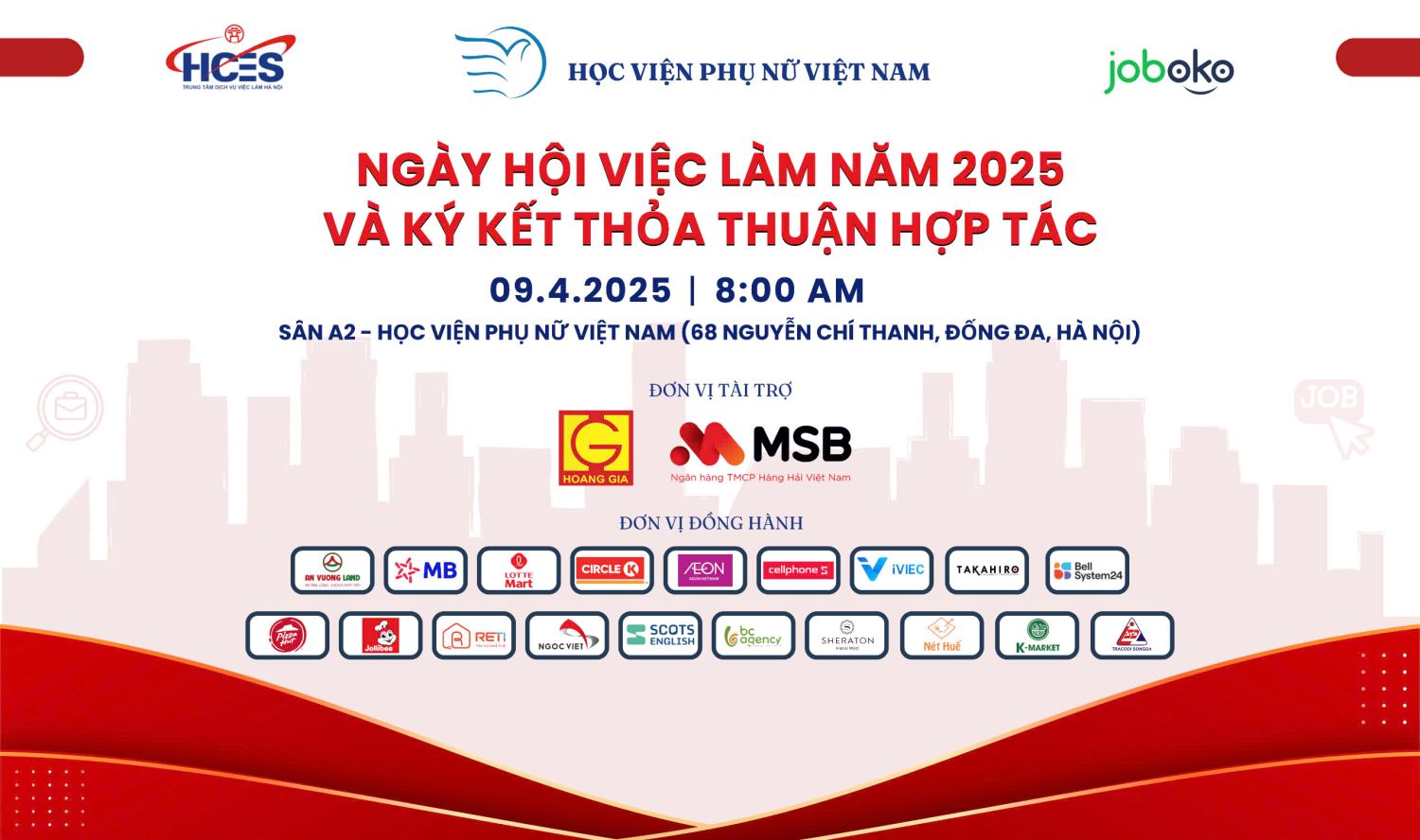 Ngày hội việc làm Học viện Phụ nữ Việt Nam